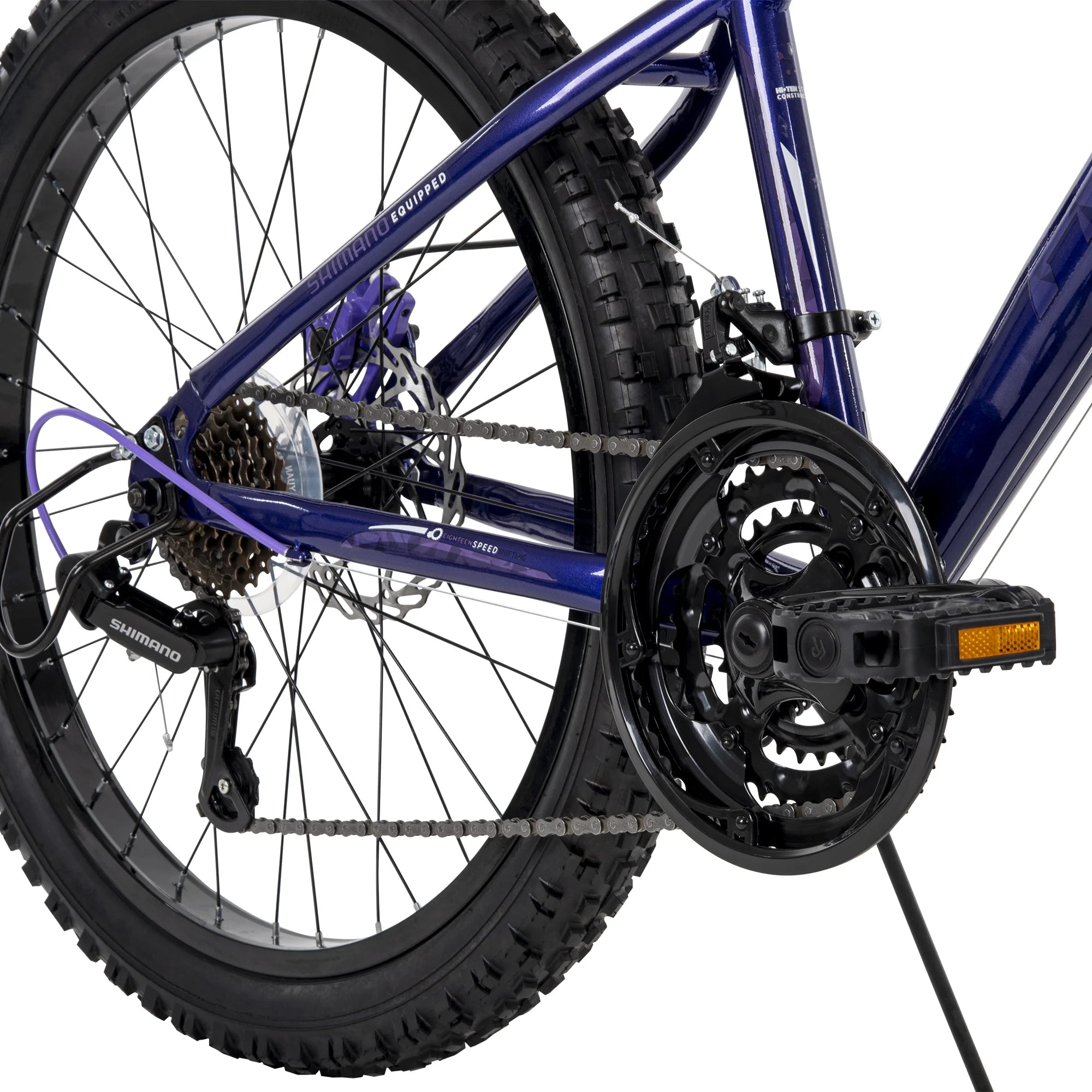 Girls' 24-inch Mountain Bike, 18-speed, Purple B211490
