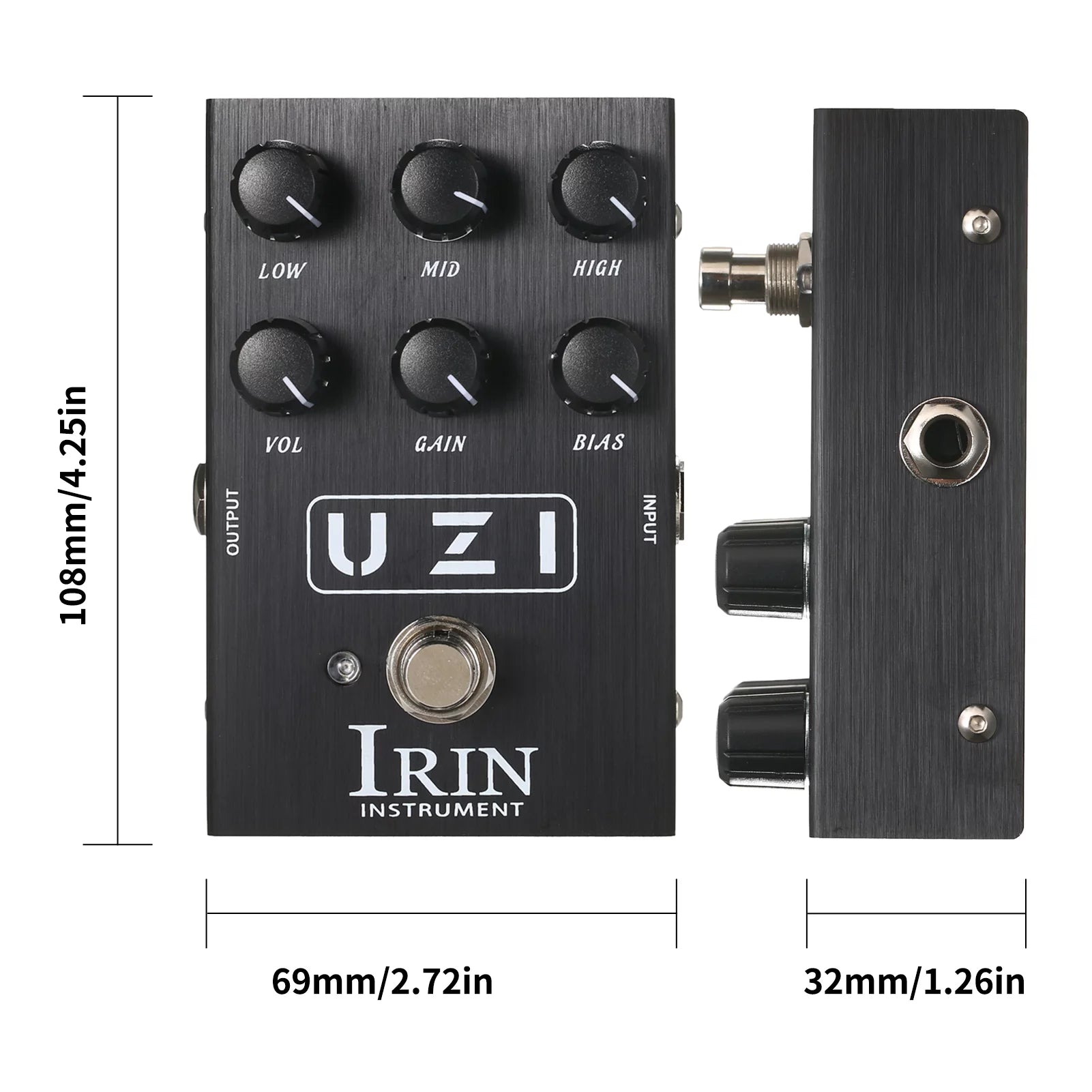 Guitar Effect Pedal Heavy Distortion Simulator with Cabinet Simulation J2446