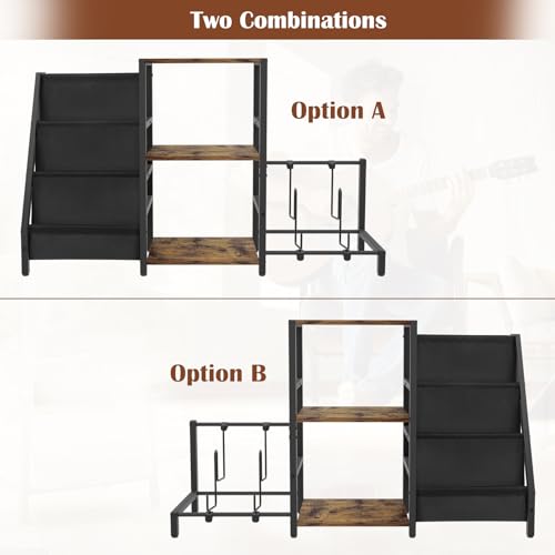 4-Tier Guitar Stand Rack Holder for Acoustic Electric Bass V903