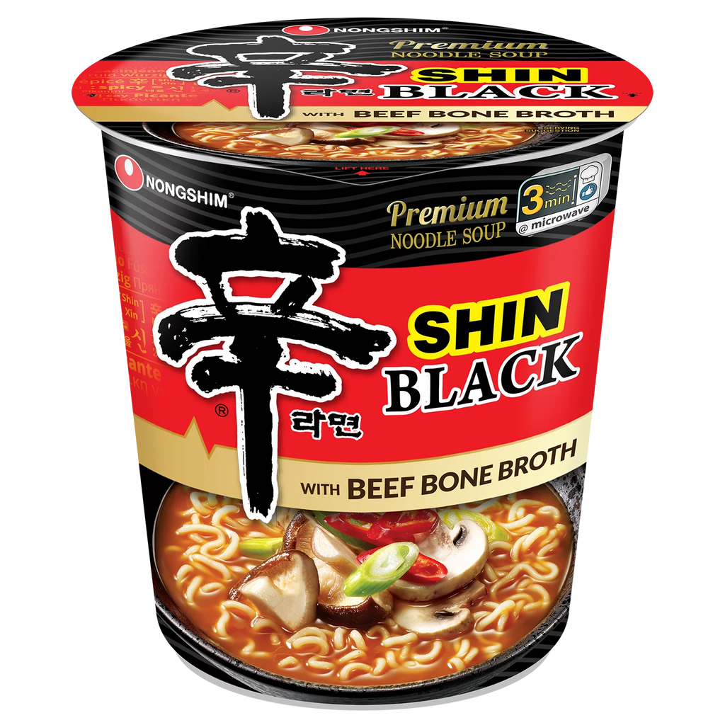 Spicy Beef Bone Broth Ramyun Noodle Soup Cup, 3.5oz, 6 Count E138
