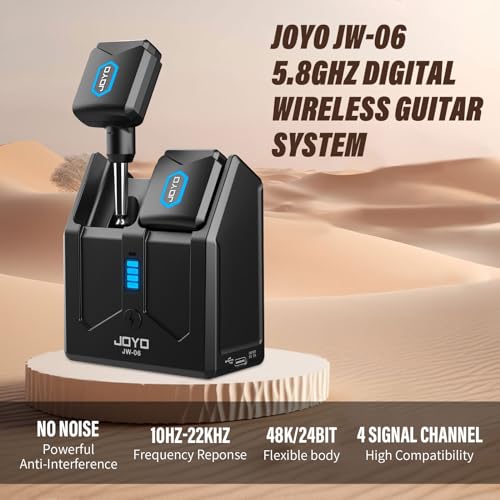 Wireless Guitar System 5.8GHz Transmitter Receiver with Charging Box A704