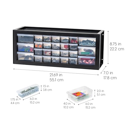 Screw Tool Organizer Small Parts Cabinet Chest, 44-Drawer Hardware Storage, Black S931