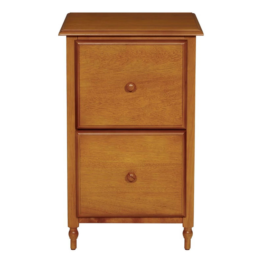Modern 2 Drawer Wood File Cabinet in Antique Cherry B605