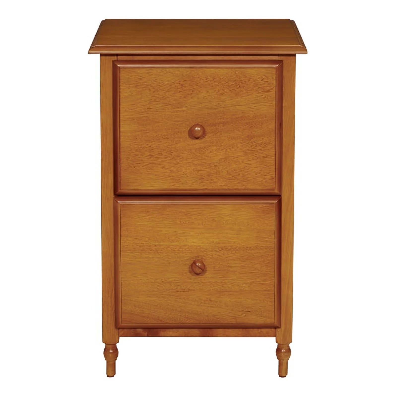 Modern 2 Drawer Wood File Cabinet in Antique Cherry B605