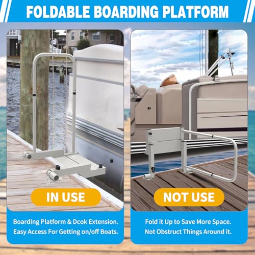 Boat Boarding Platform and Dock Extension for Boat Lifts L10189