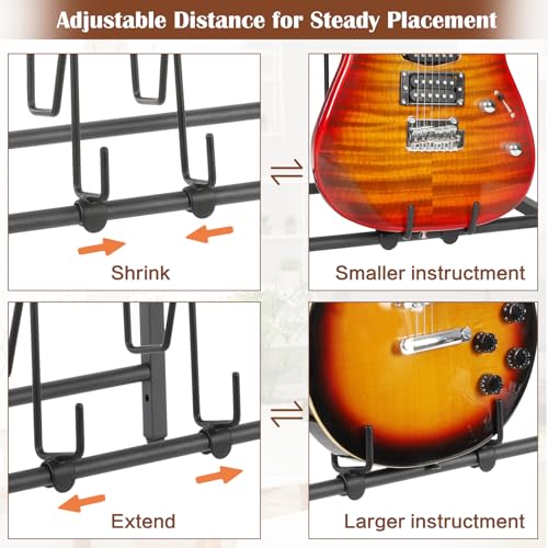 4-Tier Guitar Stand Rack Holder for Acoustic Electric Bass V903