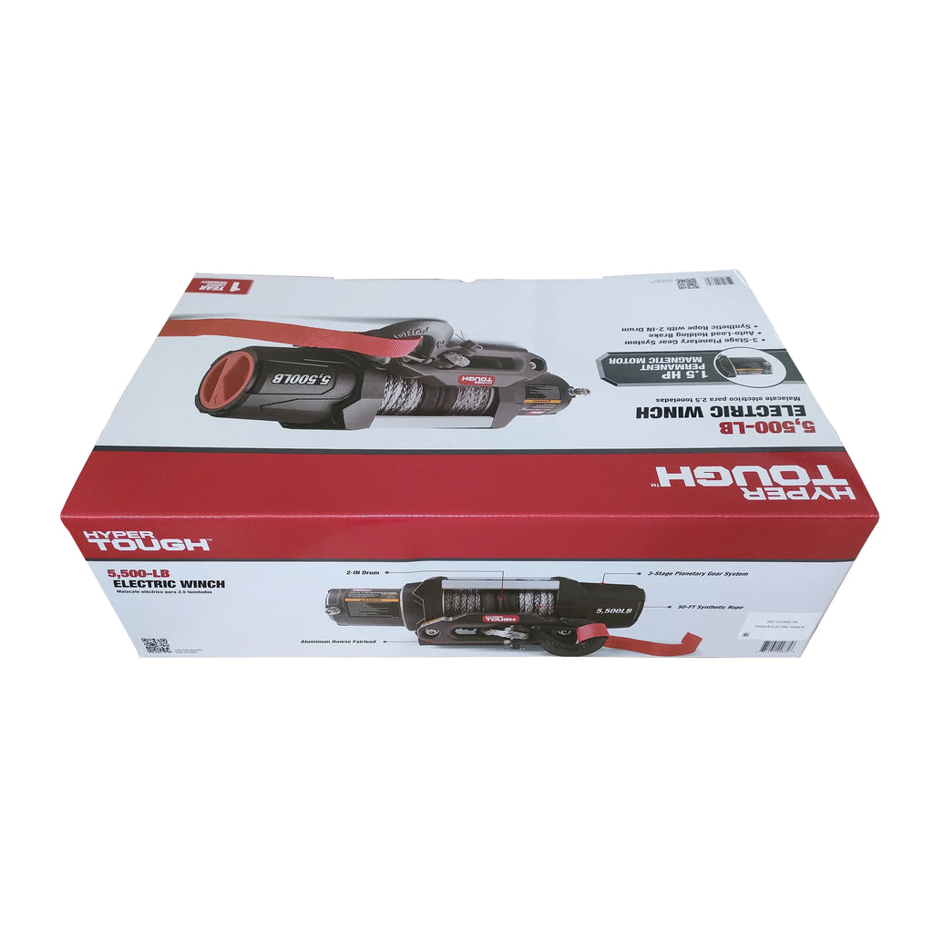 5500 lb 12V DC Electric UTV Winch with 50ft Synthetic Rope G866