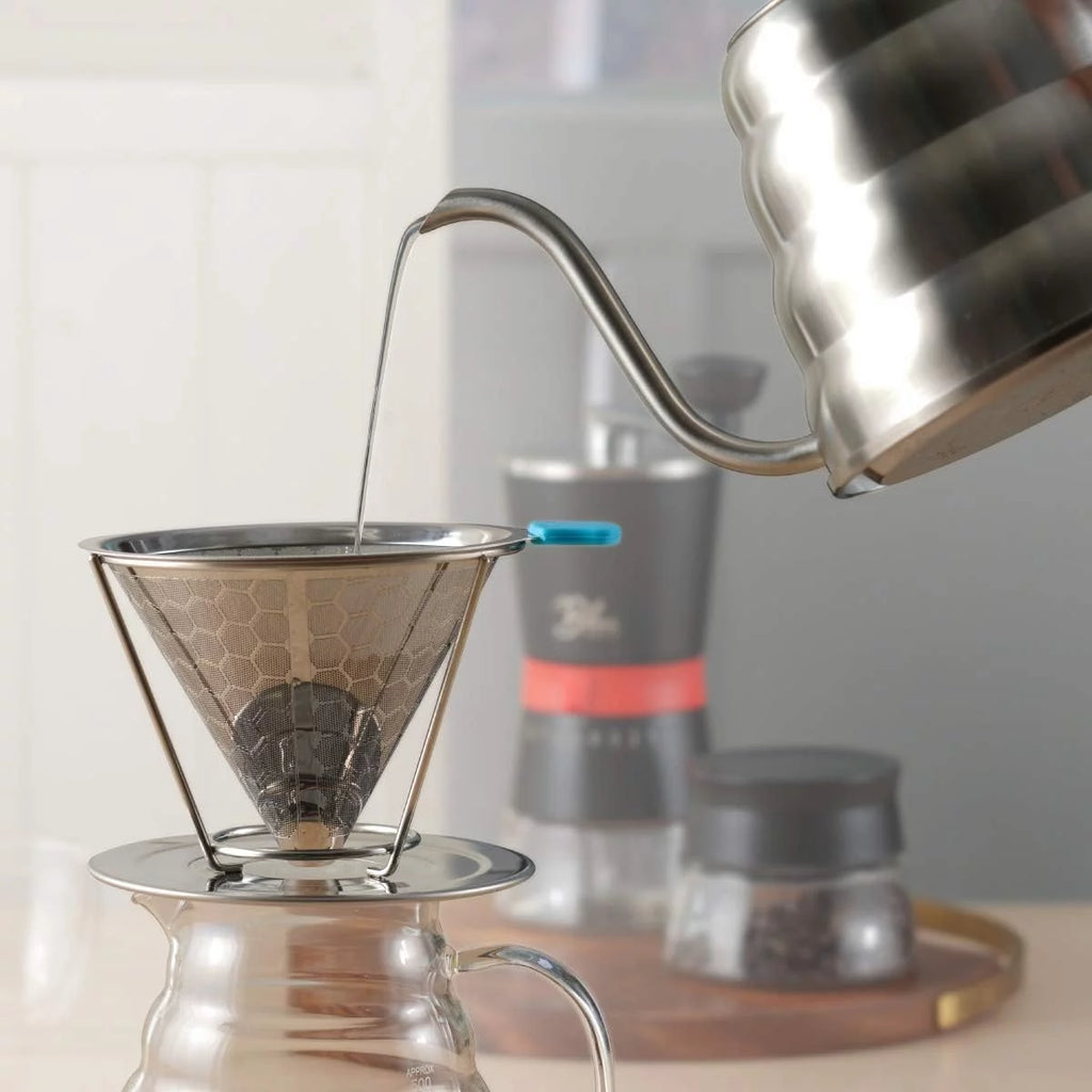 Gooseneck Kettle with Thermometer, 40 oz Stainless Steel for Coffee and Tea K773