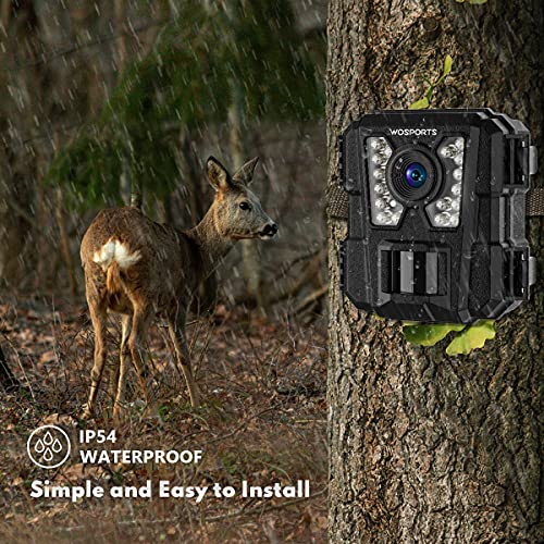 Mini Trail Camera 2 Pack 24MP 1080P HD with Night Vision Motion Activated Q760217