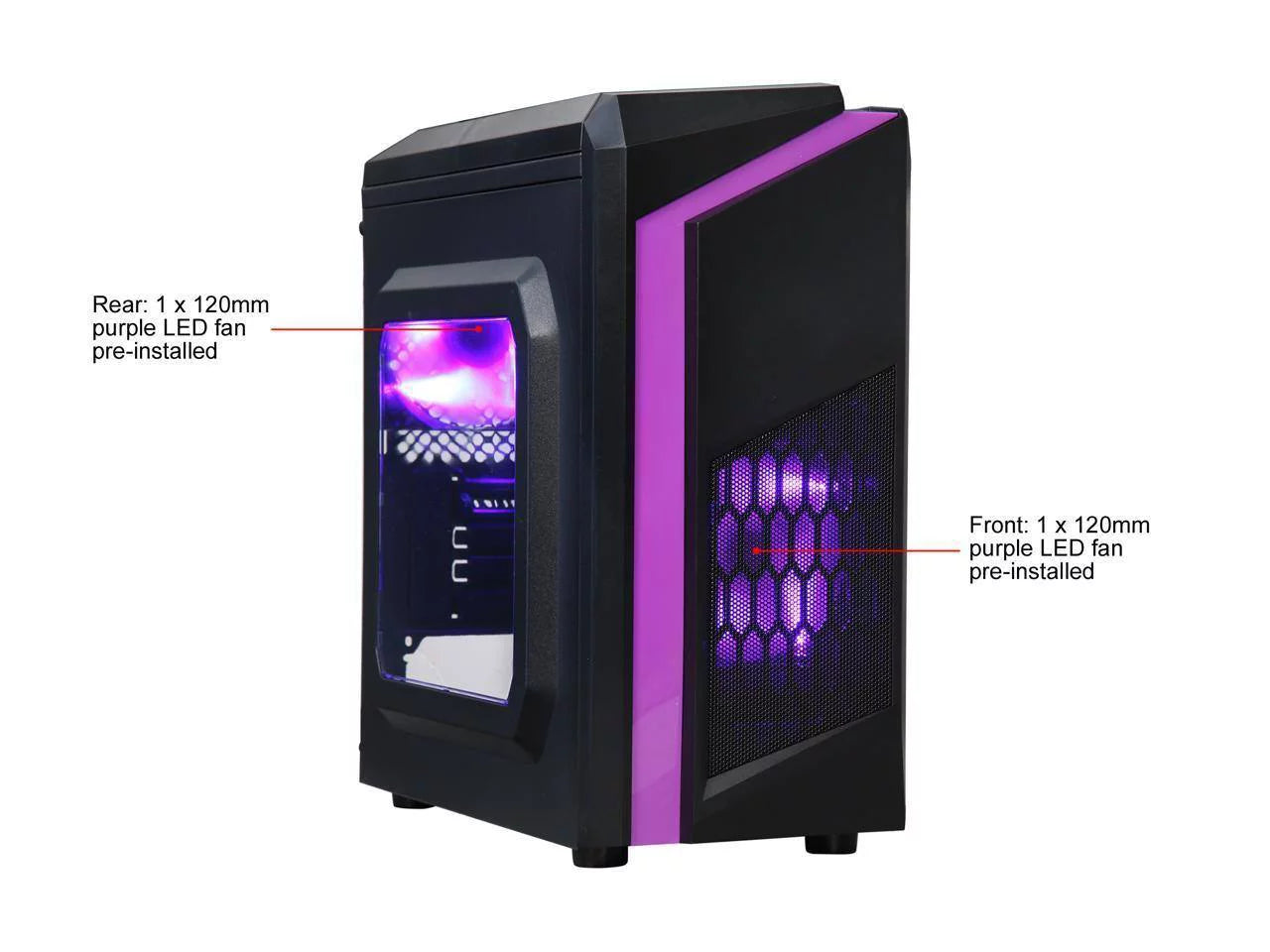 Mini Tower Computer Case with USB 3.0 Ports T90193
