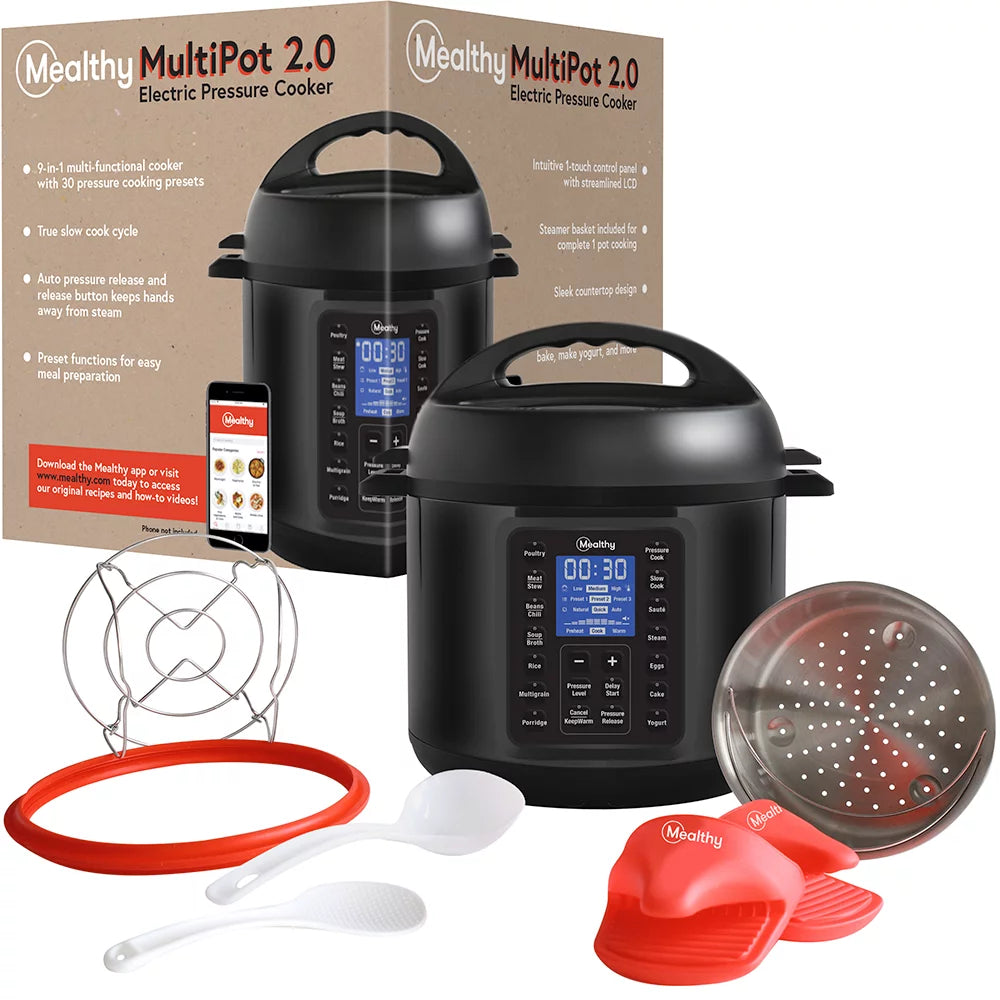 6 Quart Electric Pressure Cooker with Self Sealing Lid Q49089