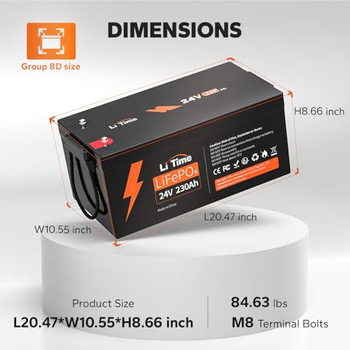 12V 100Ah LiFePO4 Battery with Built-in 100A BMS D2856