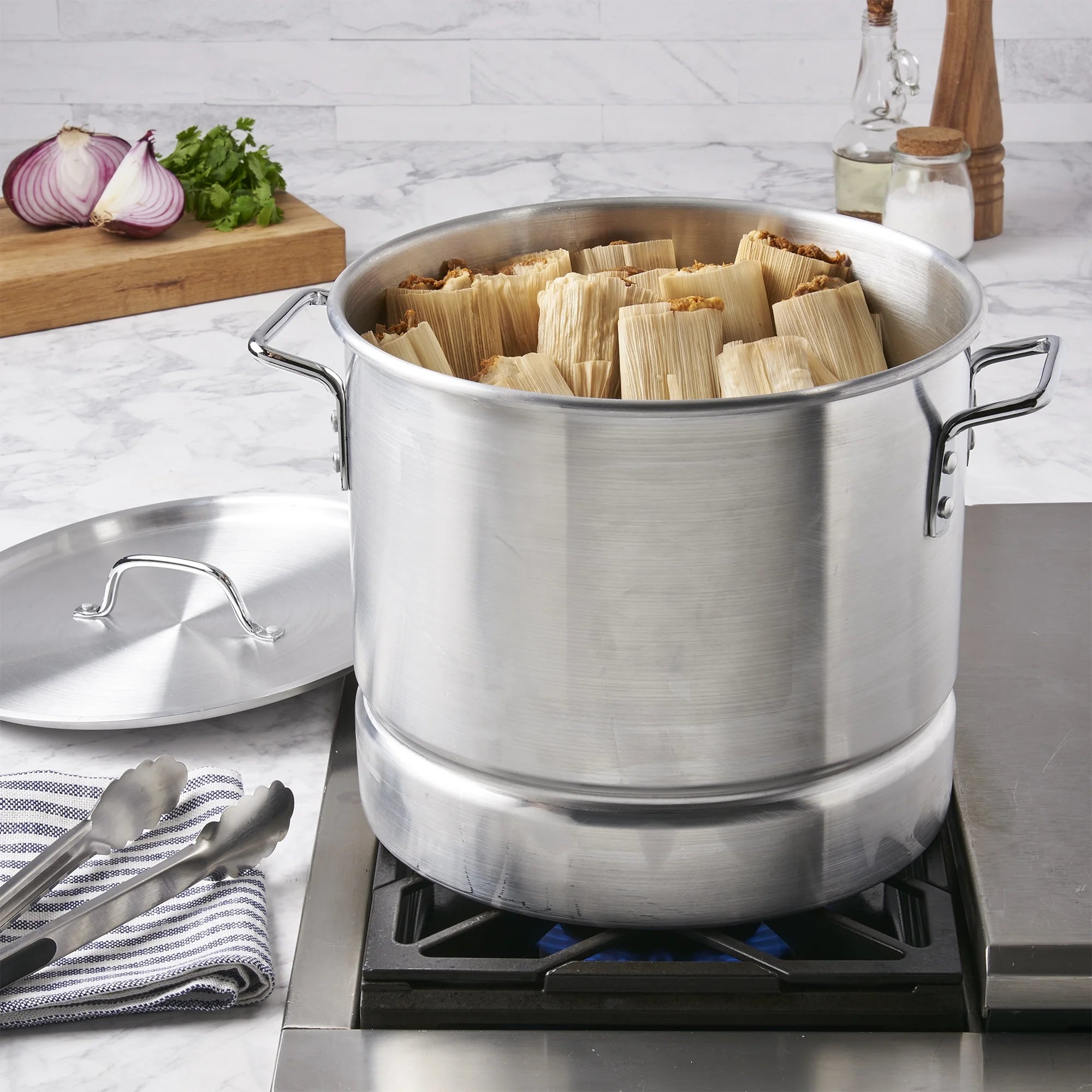 20Qt Aluminum Tamale Steamer Set I64006