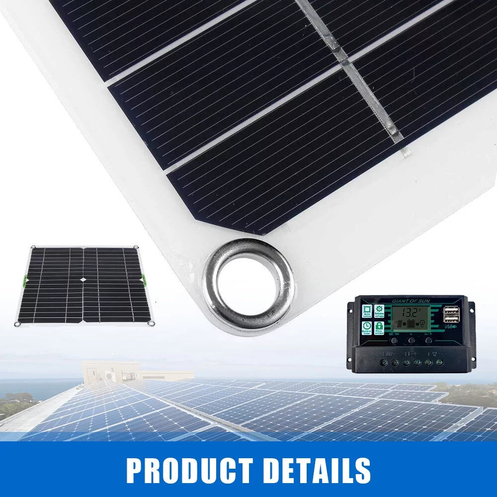 Solar Panel Controller Kit 100A 12V Portable Outdoor C8026