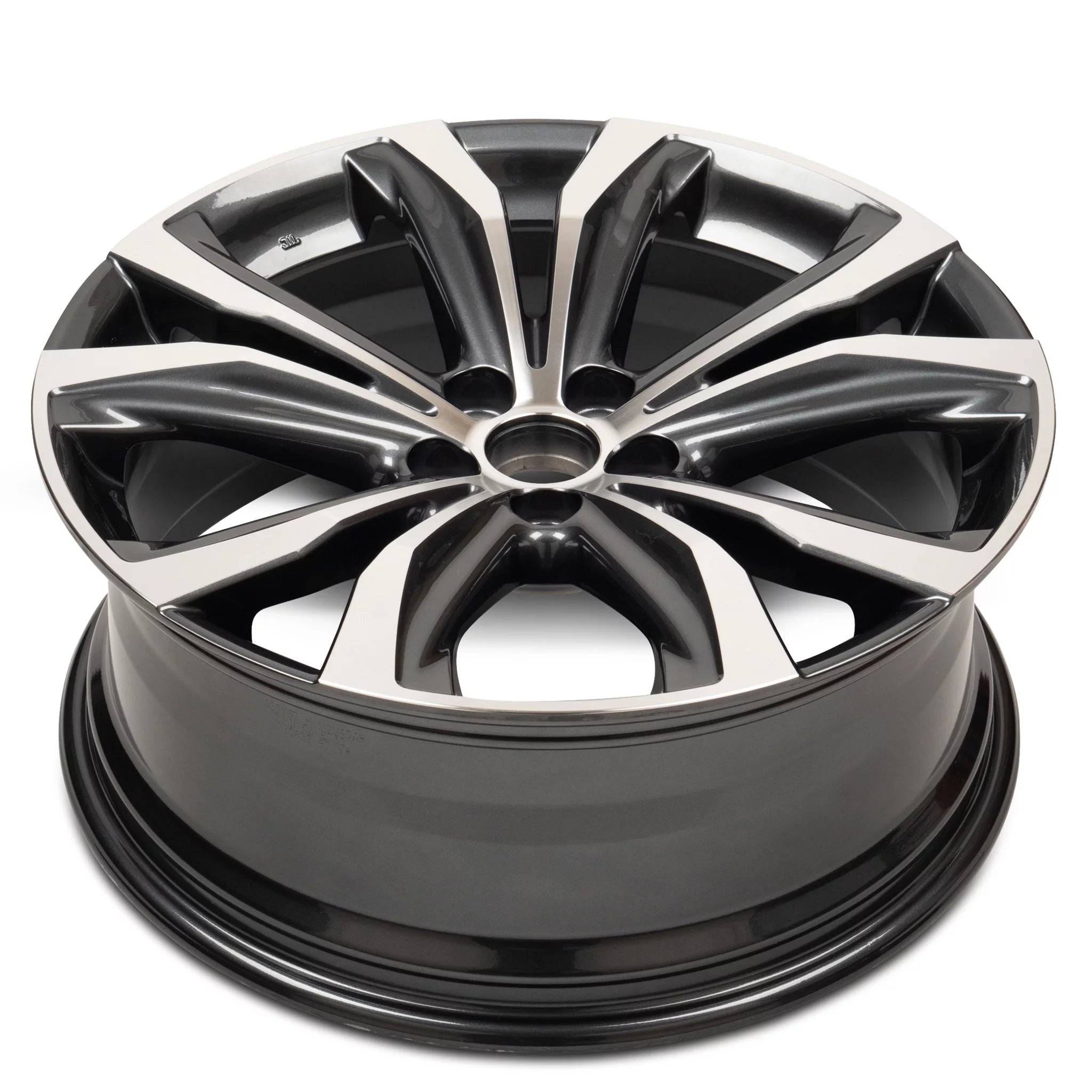 20 Inch Machined Face Painted Inlay Charcoal Rim for Lexus RX350 C908