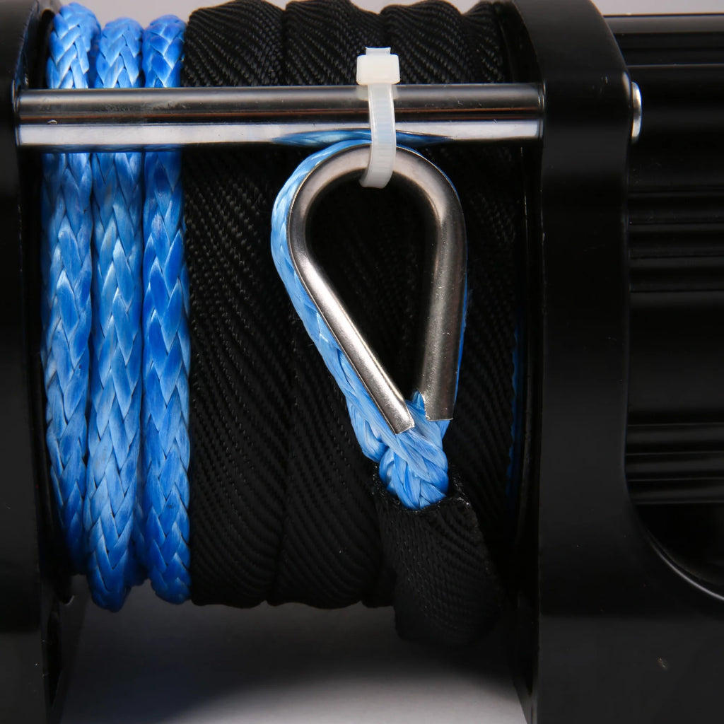 Electric Winch 4500 LBS with 15m Synthetic Rope, 12V DC for Truck ATV SUV Towing M48610