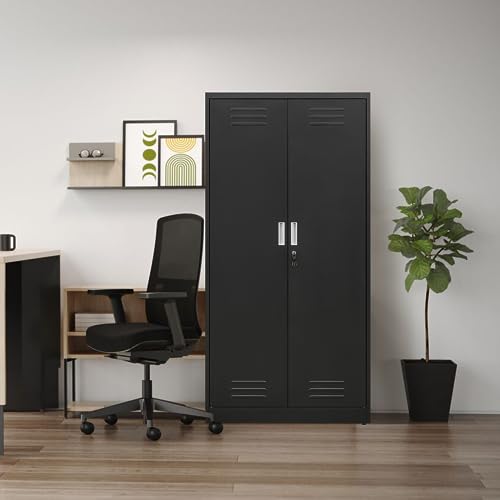 Metal Storage Cabinet with Adjustable Shelves, White M995185