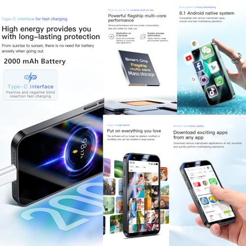 3G Mini Smartphone 3.0 Inch WiFi GPS Quad Core Android 8.1 Cell Phone Dual Sim HD Camera J113