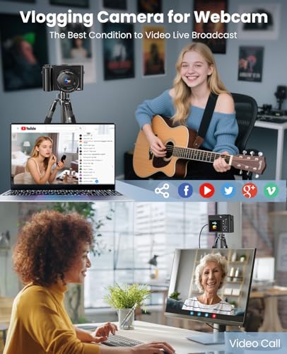 4K 64MP Dual-Lens Vlogging Camera with Autofocus and Anti-Shake Z4760