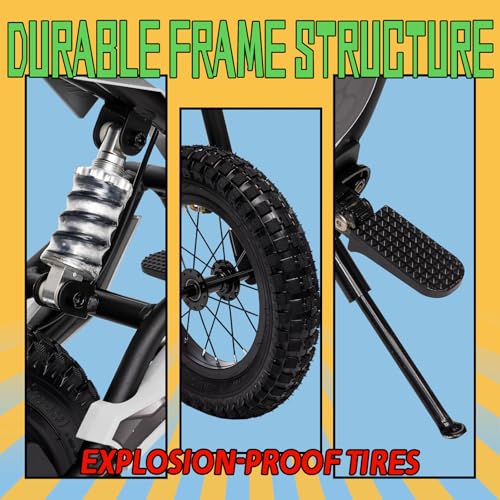 Electric Dirt Bike for Kids 8-14, 36V 350W, Off-Road Motorcycle I642