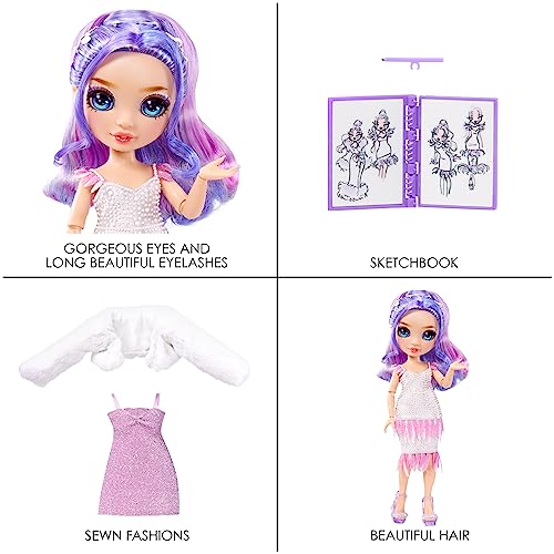 Purple 11" Fashion Doll and Playset with 2 Outfits and Accessories H6666