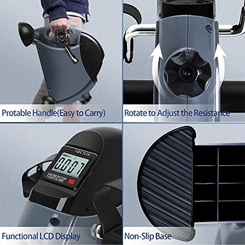 Under Desk Bike Pedal Exerciser with LCD Screen A782350