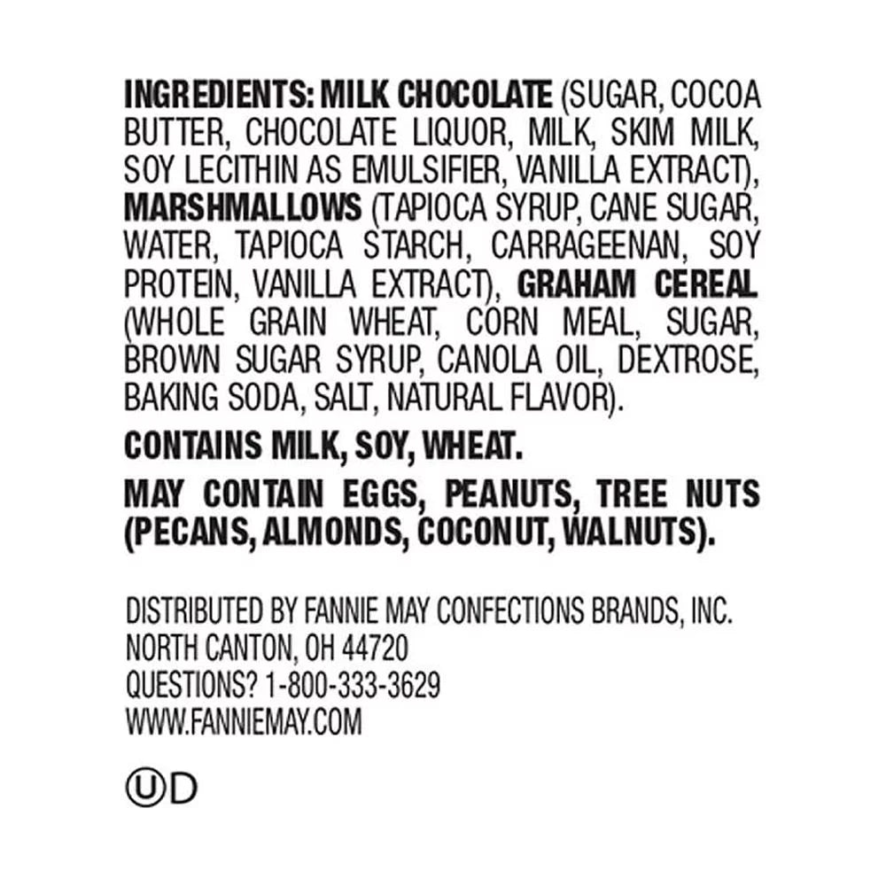 S'mores Snack Mix, Milk Chocolate Covered Mini Marshmallows and Graham Cereal, 18oz Bag L917923