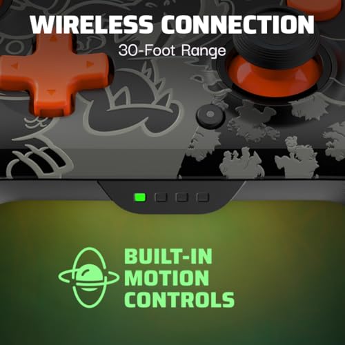 Wireless Controller for Nintendo Switch, Glows in the Dark, Rechargeable Battery E2669