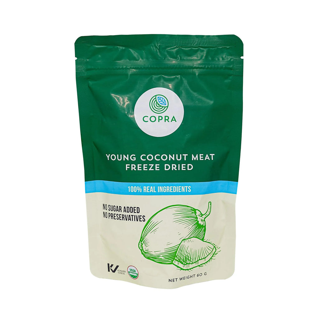 Freeze-Dried Young Thai Coconut Meat, Case of 10, Natural Vegan Snack H196204