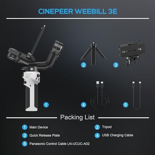 3-Axis Lightweight Gimbal Stabilizer for DSLR & Mirrorless Camera M451776