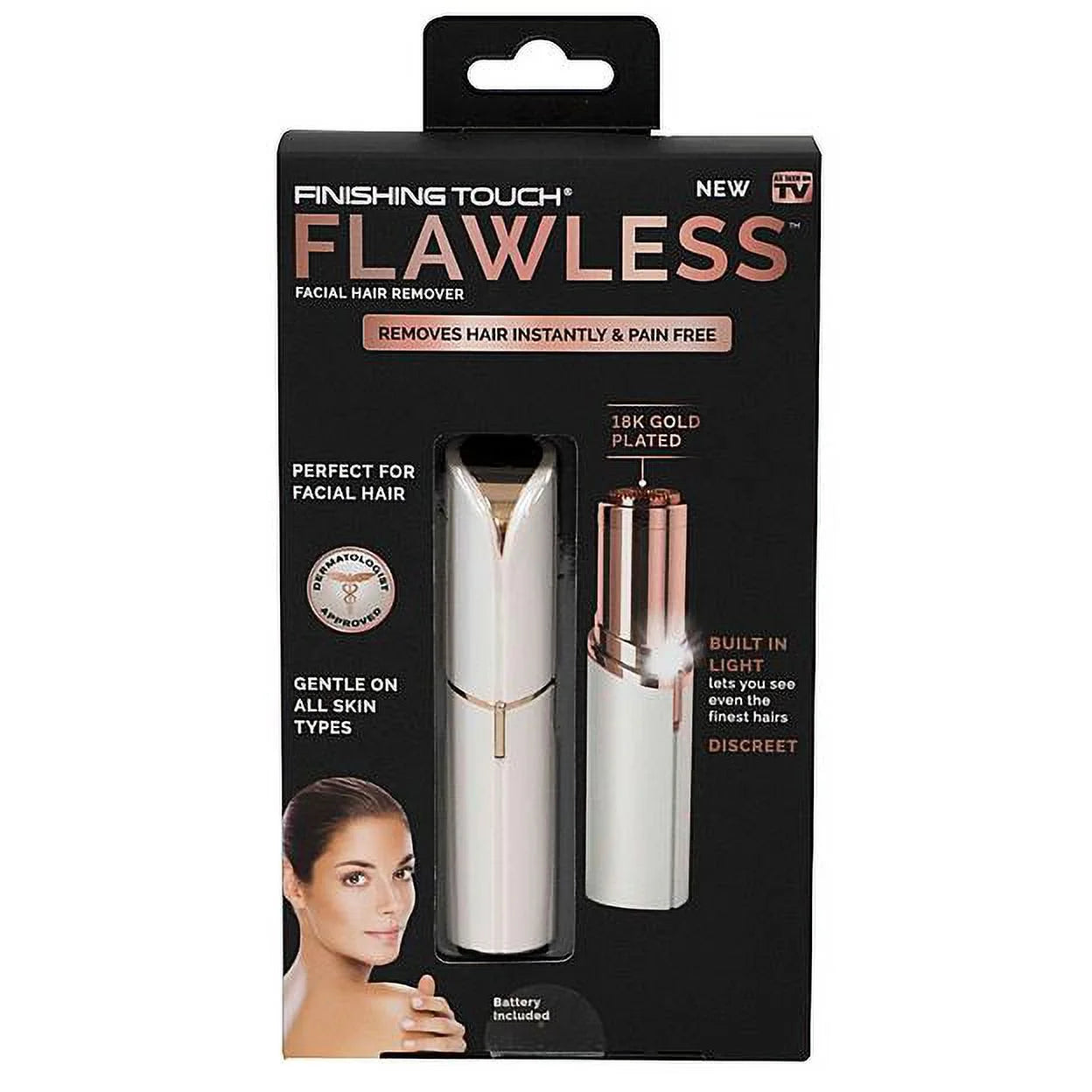 Facial Hair Remover, White T459