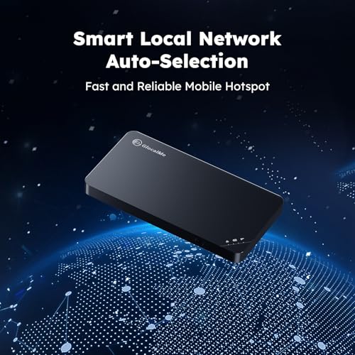 4G LTE Mobile Hotspot, Portable WiFi for Travel in 200+ Countries, No SIM Needed, 10 Devices, 1GB Data 90 Days S5407