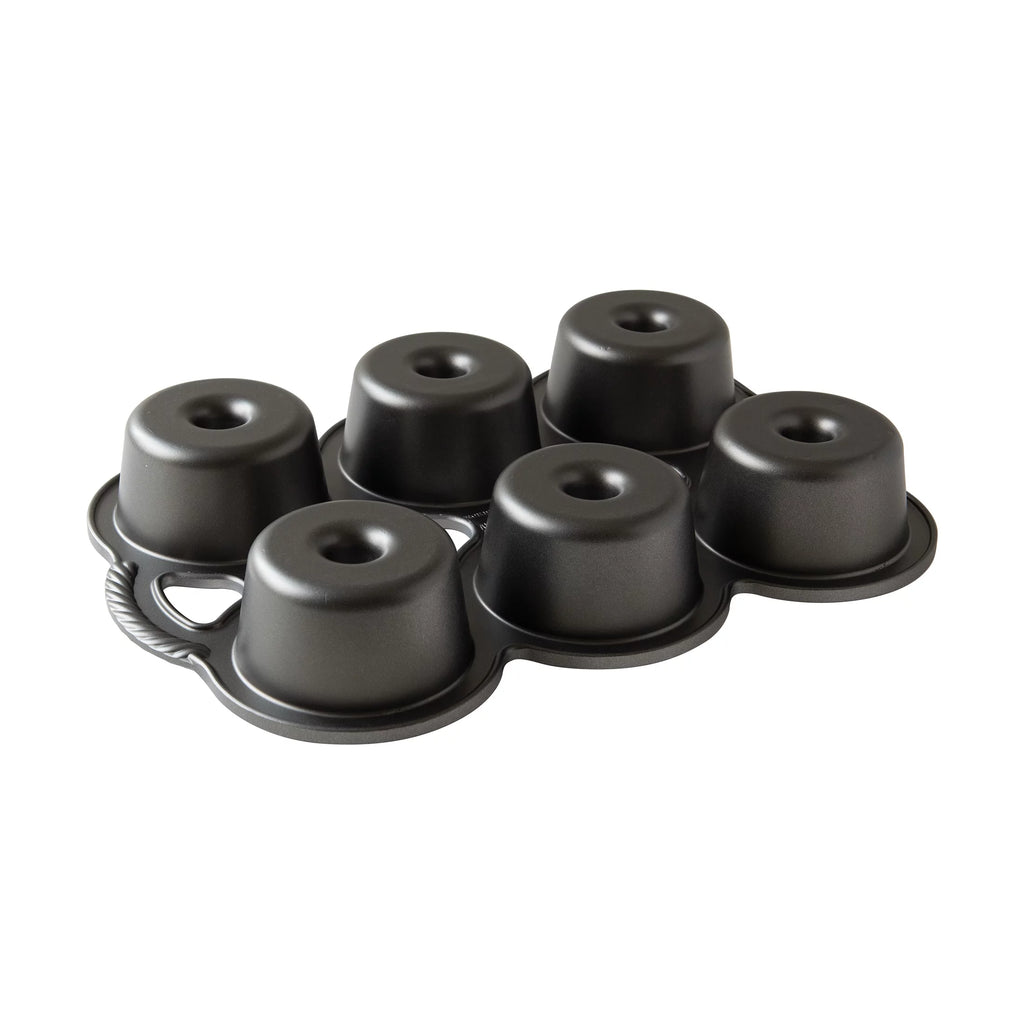 Mini Angel Food Cake Pan, 6-Cavity Nonstick Aluminum M431