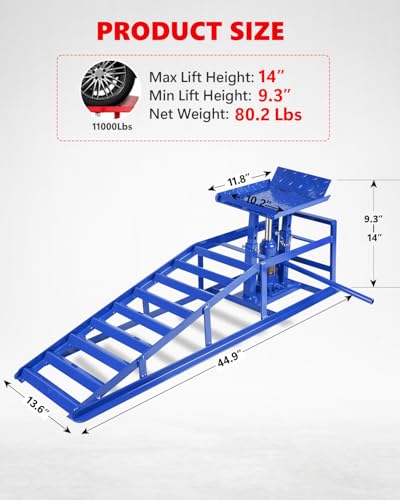 Heavy Duty Hydraulic Car Ramps for Garage Repair, 2 Pack A576884