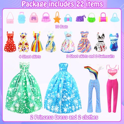 Doll Clothes and Accessories with Closet for 11.5 Inch Doll N68917