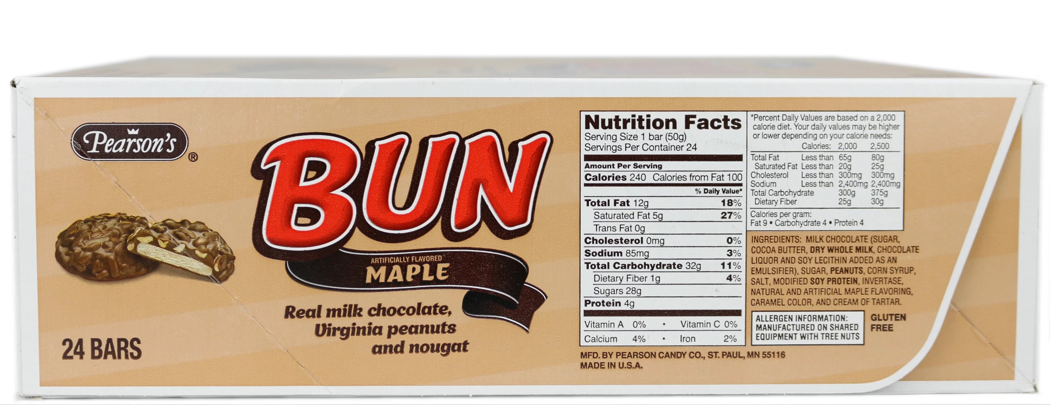 Gluten-Free Maple Bun Bar, 1.75 oz, 24 Count X2750