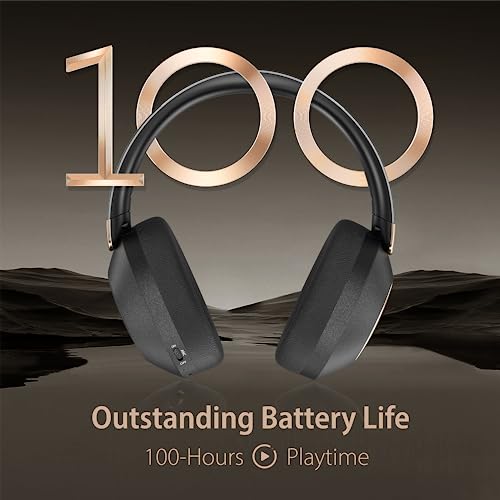 Wireless Over Ear Headphones with Active Noise Cancelling and Microphone T4812
