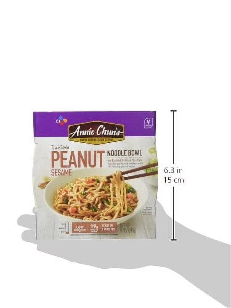 Peanut Sesame Noodle Bowl, Vegan, 8.7 oz (Pack of 6) B283676