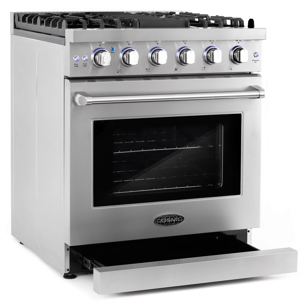 2 Piece Kitchen Appliance Package with Gas Range and French Door Refrigerator O74134