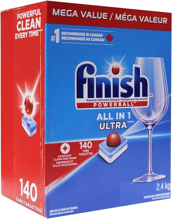 Dishwasher Detergent Tabs, All in 1 Clean, 140 Count L5067
