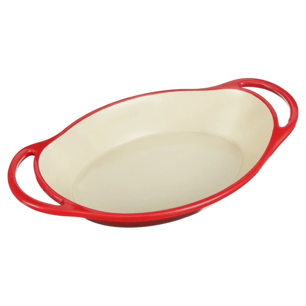 Enameled Cast Iron Oval Casserole, 2 Quart W865