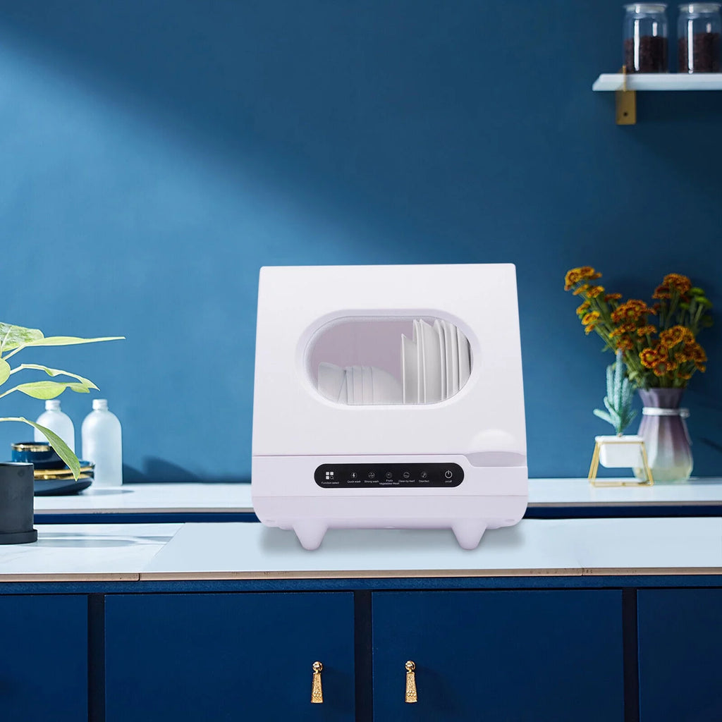 Portable Countertop Dishwasher, Compact 5 Programs Q383