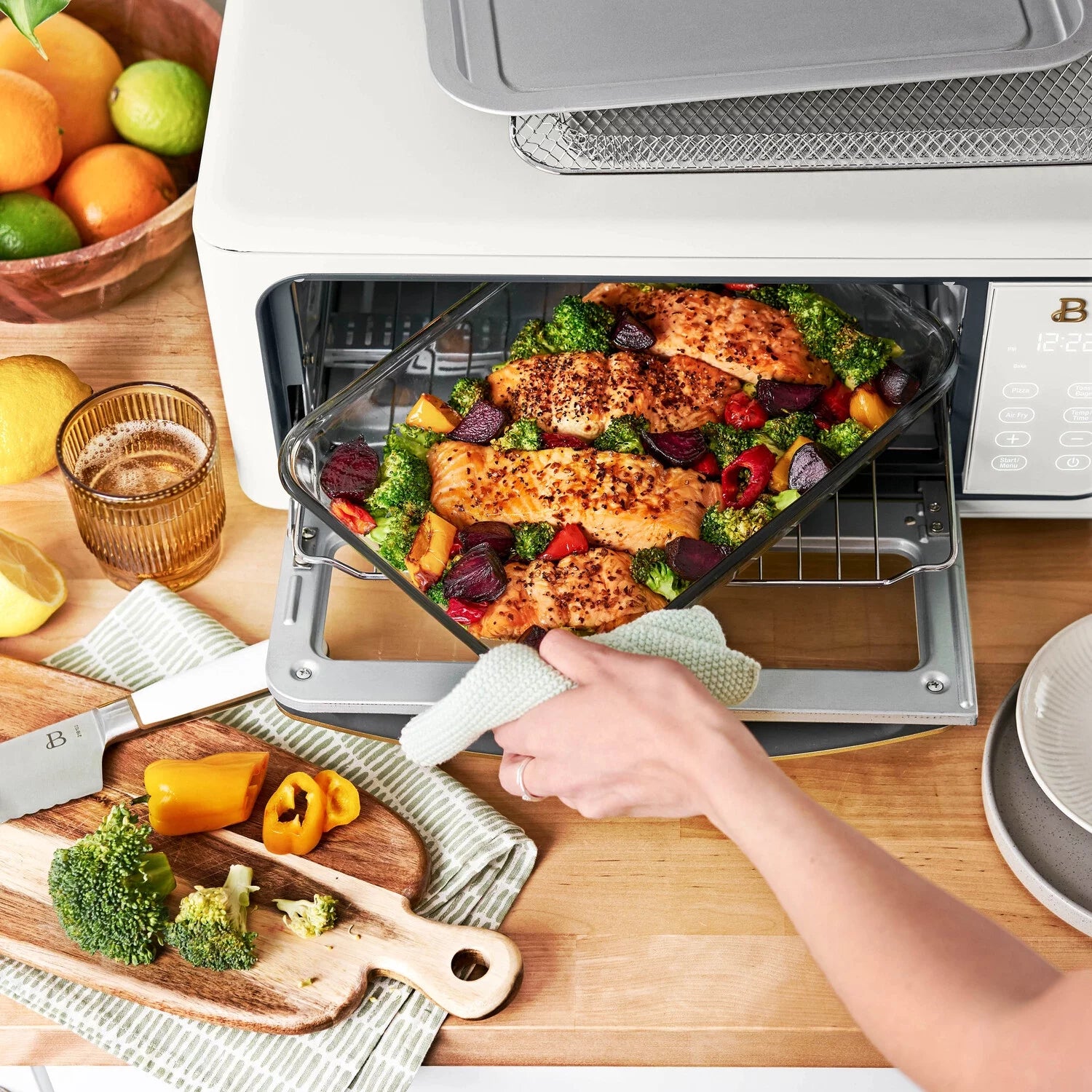 Infrared Air Fry Toaster Oven, 9-Slice, 1800 W, White S1414
