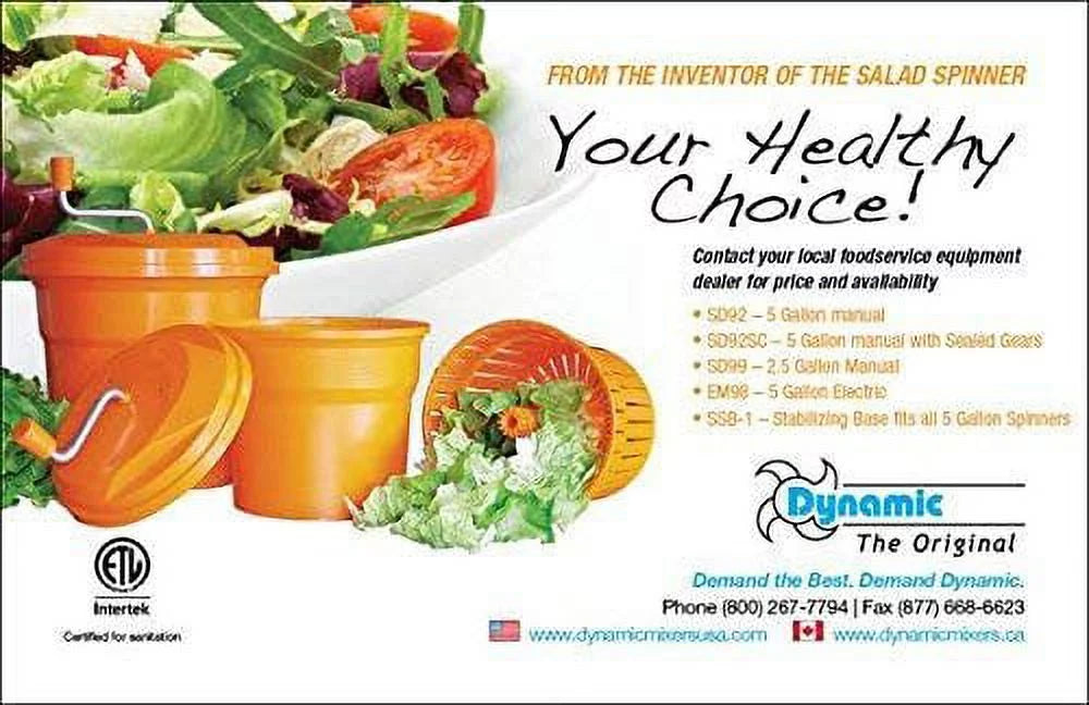 Manual Salad Spinner 2.5 Gal Z71752