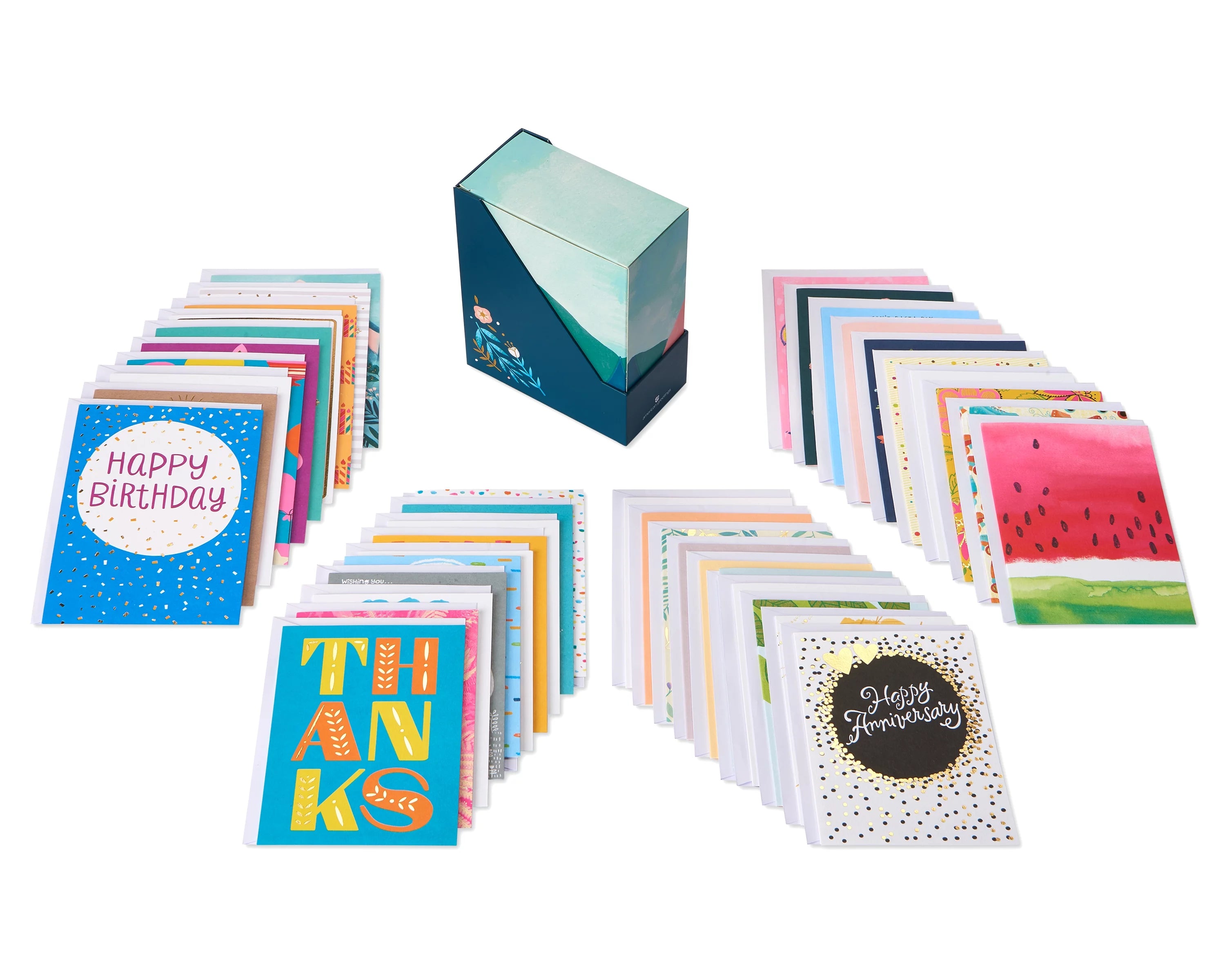 All-Occasion Cards Assortment, Birthday, Thank You & More (40-Count) N210