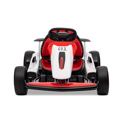 Kids Go Kart, 24V Electric Drift Car, 2-Speed Ride On Toy for Boys Girls 6+ V958