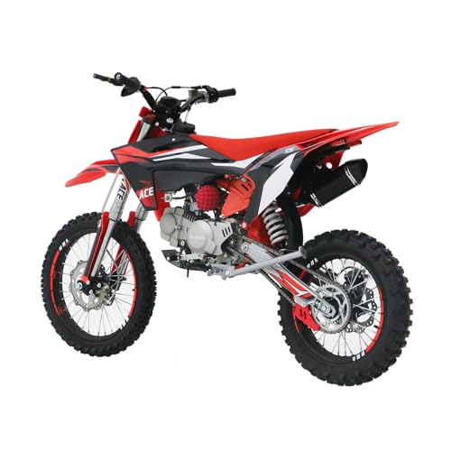 125CC Dirt Bike, 4-Speed Manual Clutch, 17"/14" Tires V202