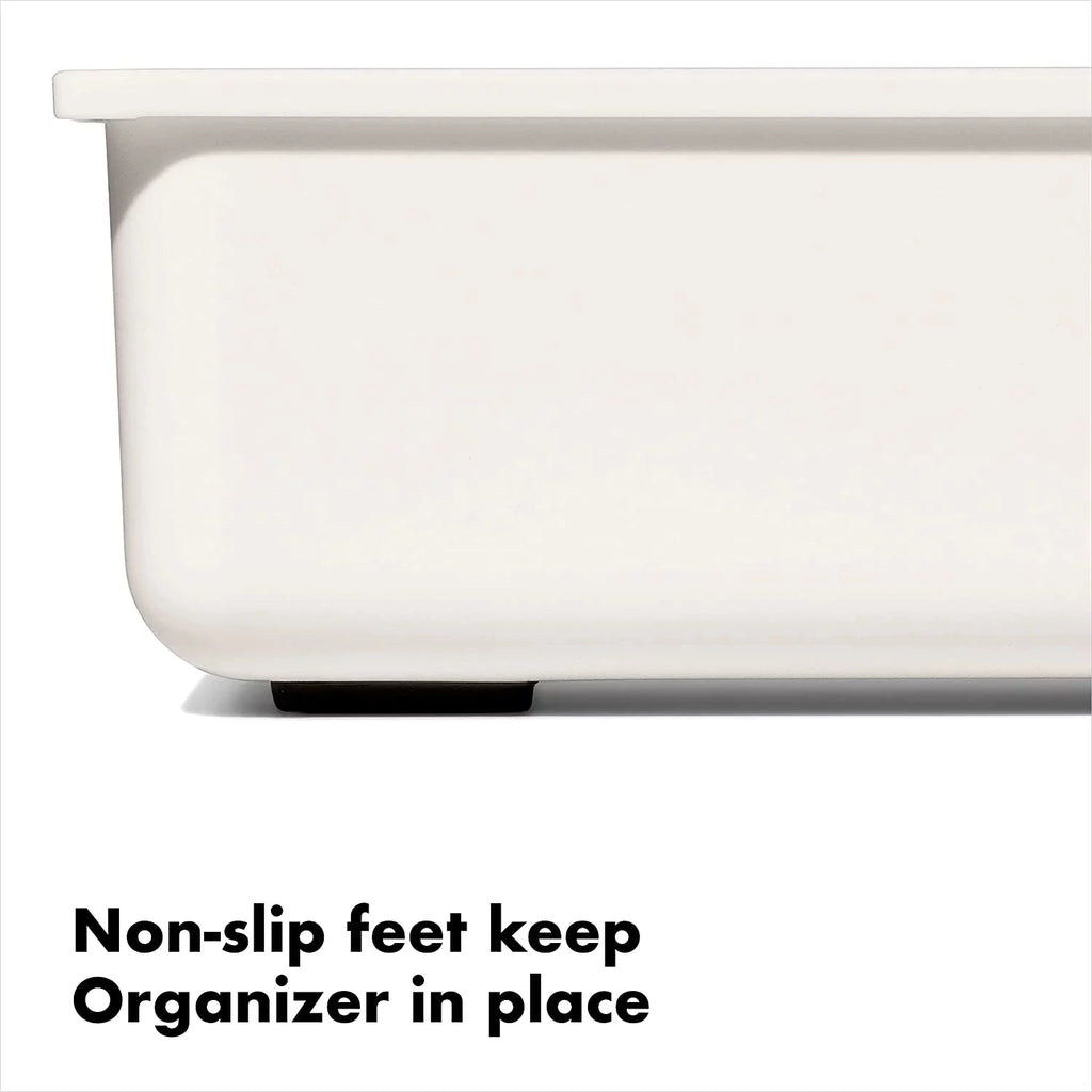 Compact Knife Drawer Organizer, White U6596