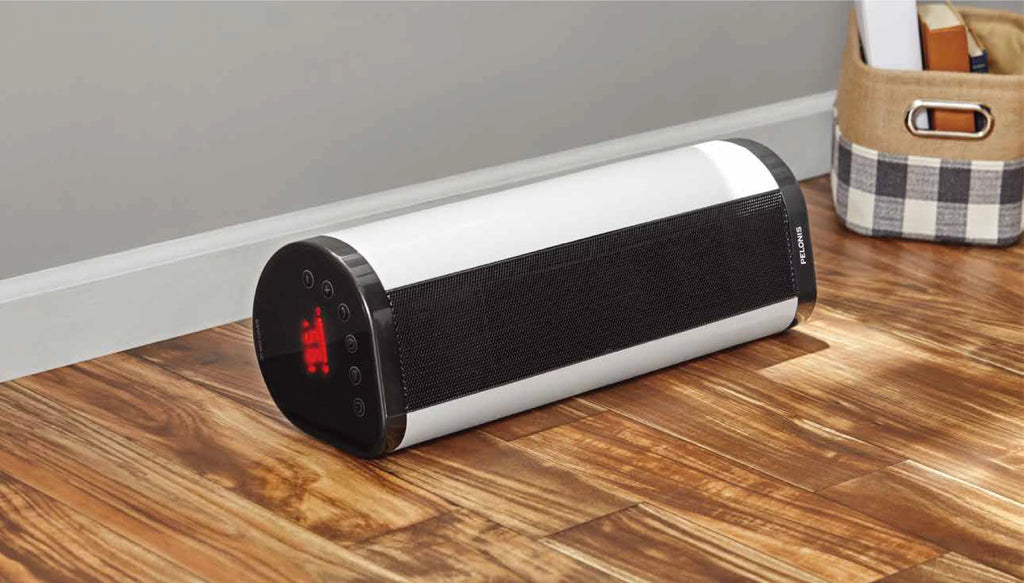 22" 1500W Ceramic Tower Space Heater with Remote, White Y6147