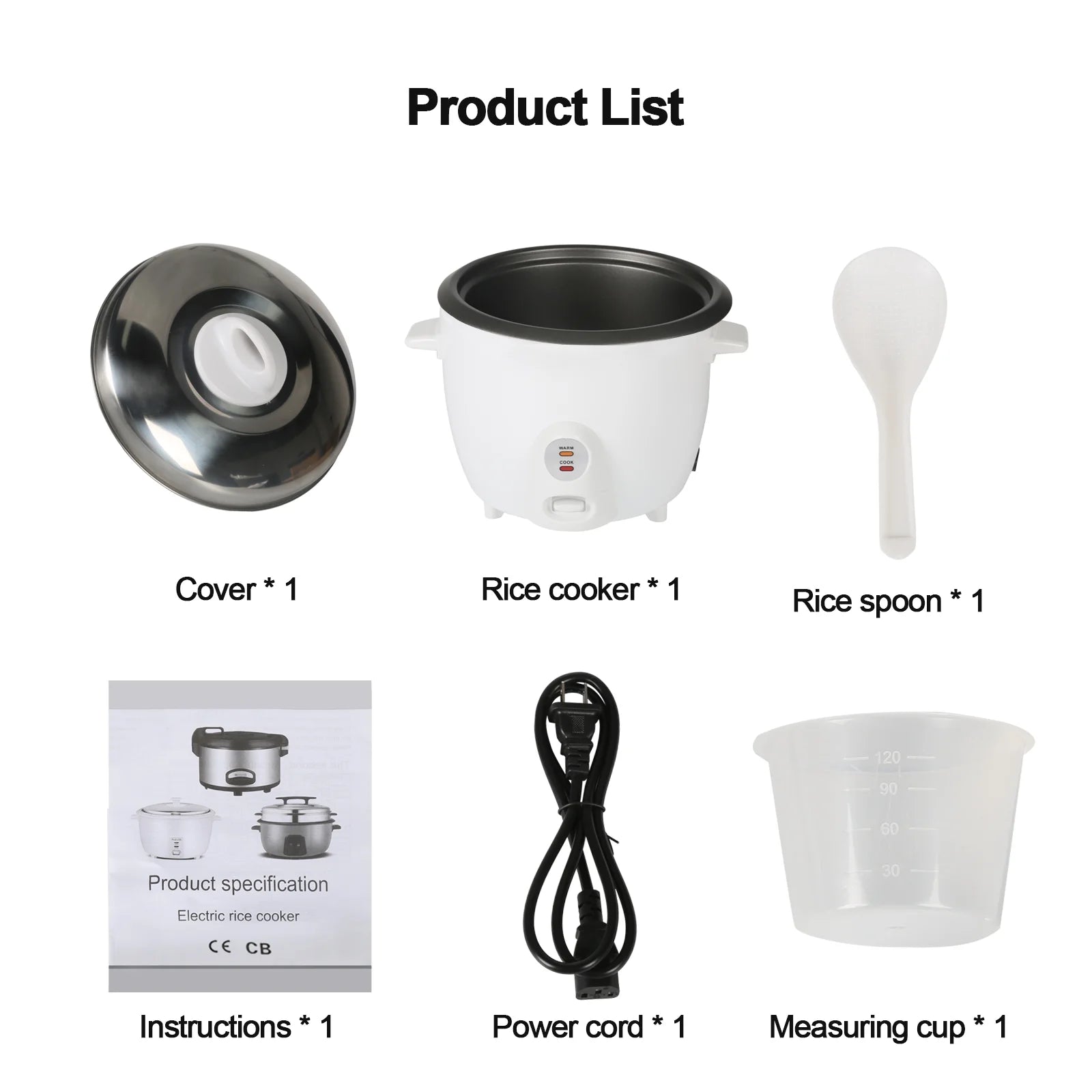 Portable Rice Cooker for Travel, Mini 2L Electric Multifunctional R497
